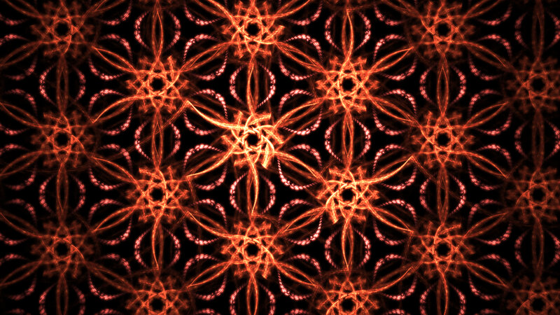 Ornate red fractal pattern