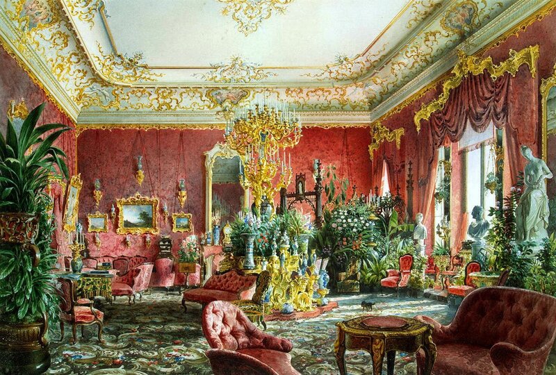 Ornate Red Parlor