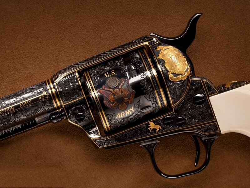 Ornate Revolver — Black