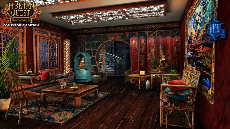 Ornate Room Interior — Brown, Serene