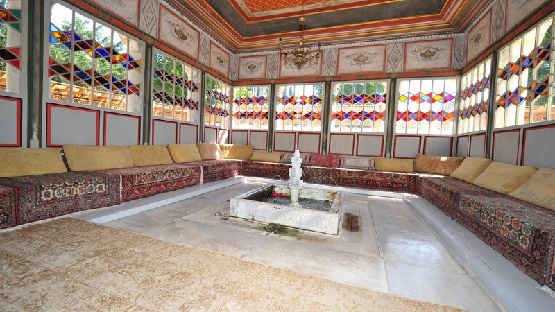Ornate Room with Fountain
