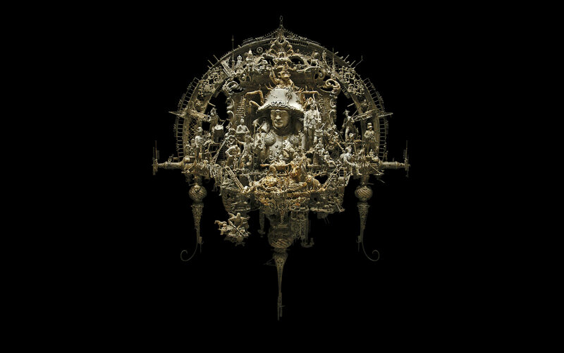 Ornate sculptural installation