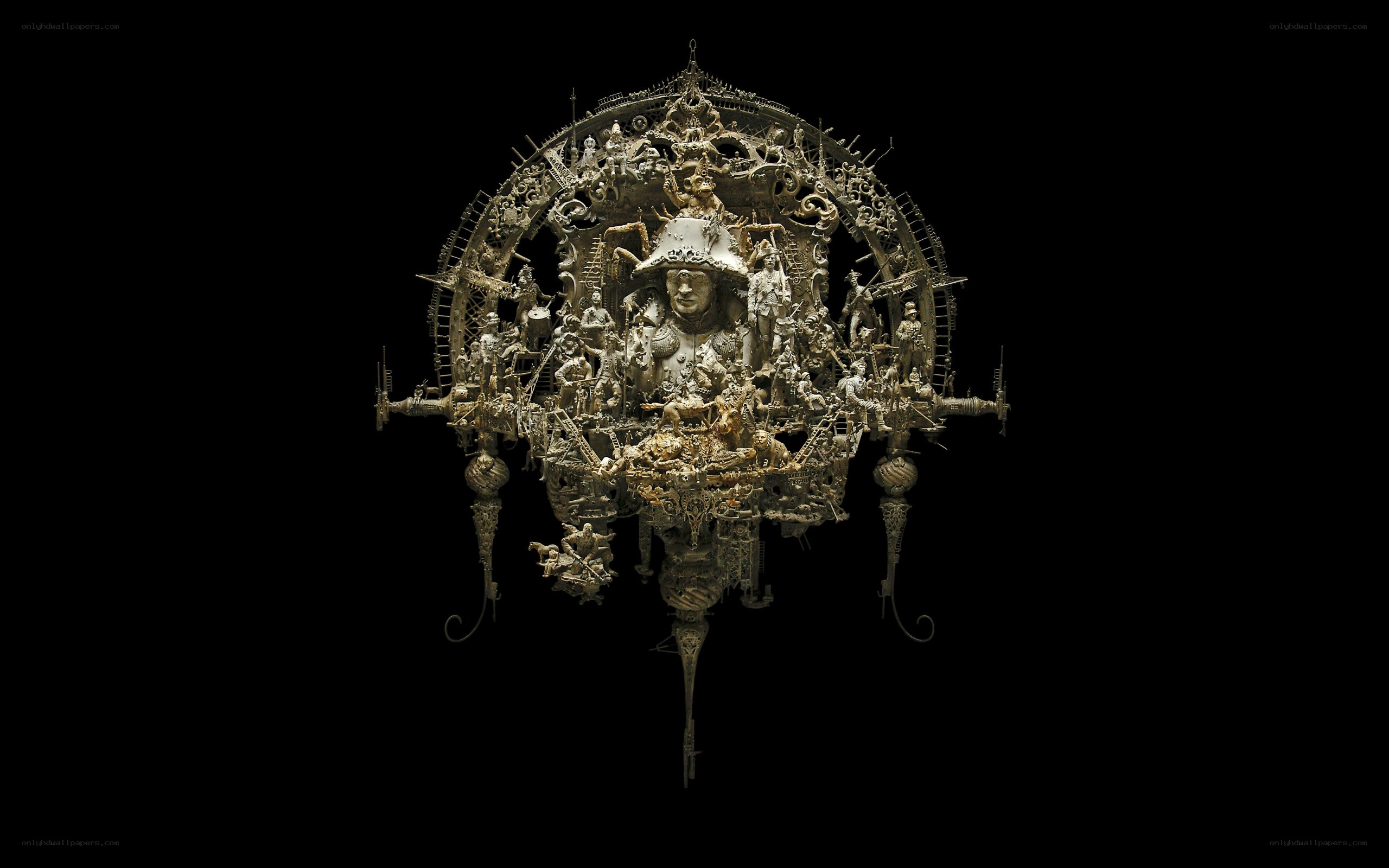 Ornate sculptural installation