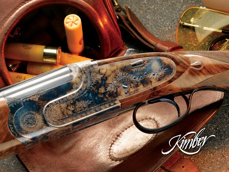 Ornate Shotgun on Leather