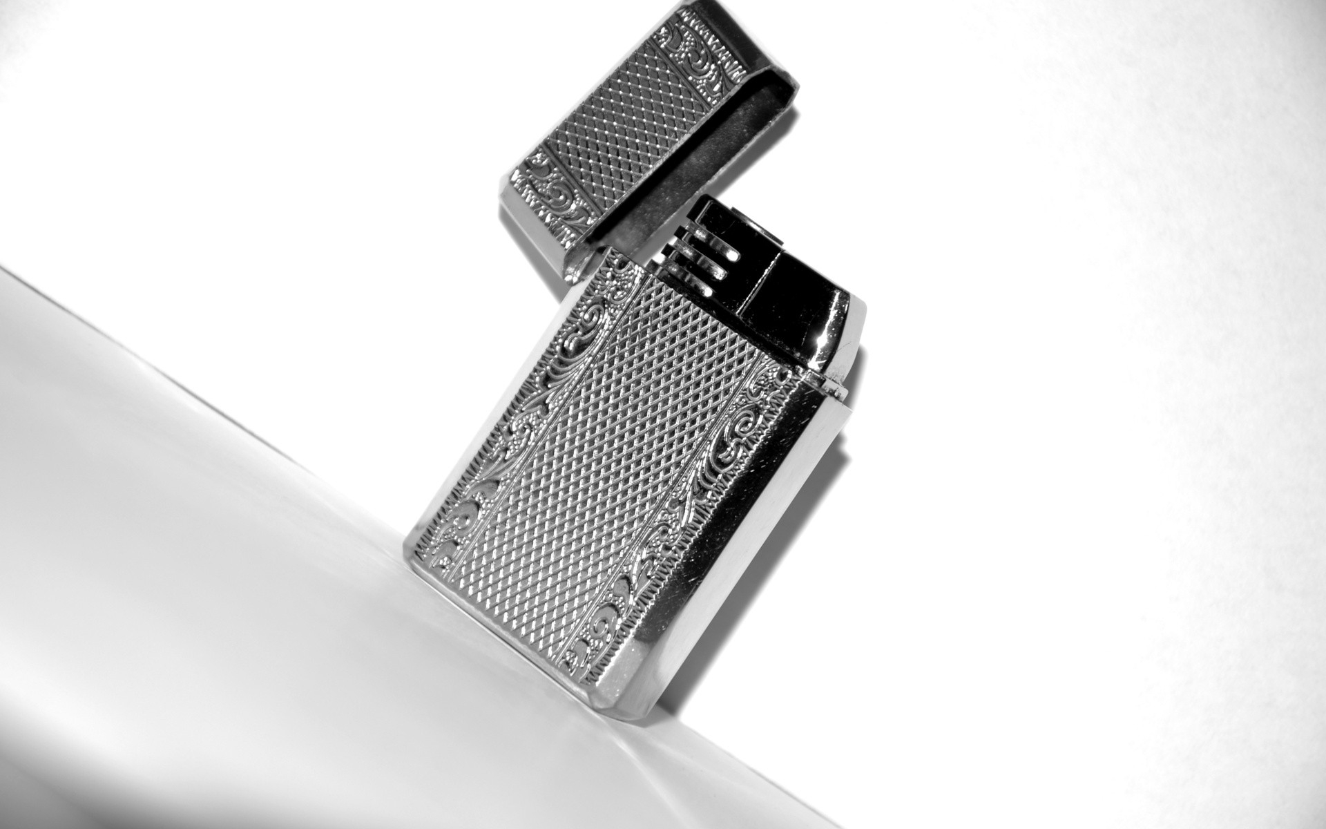 ornate silver lighter