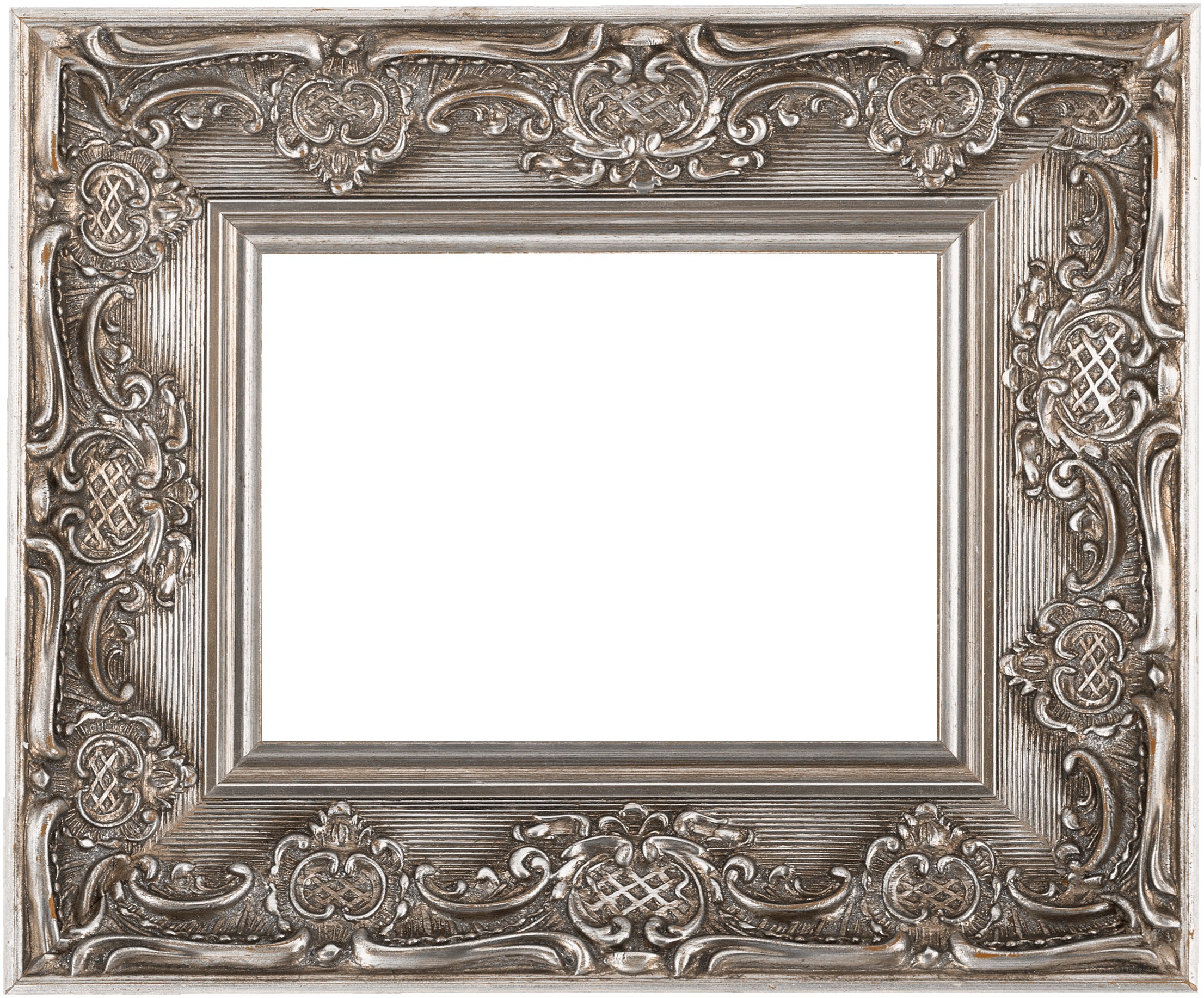 ornate silver picture frame