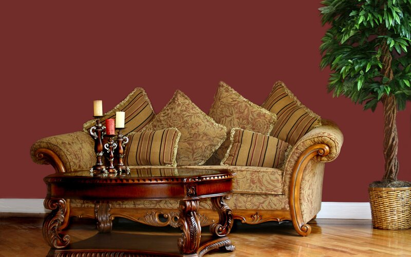 Ornate Sofa and Table