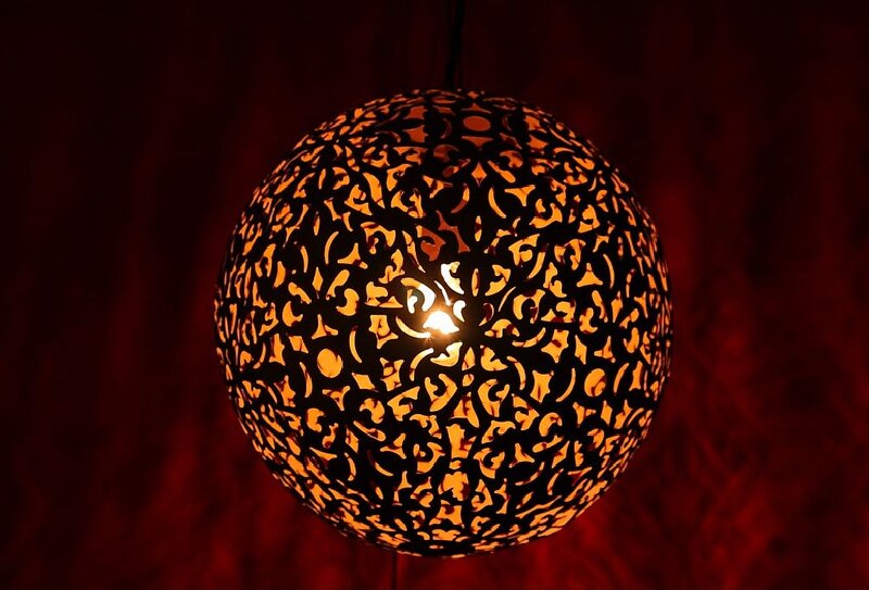 Ornate Spherical Lamp