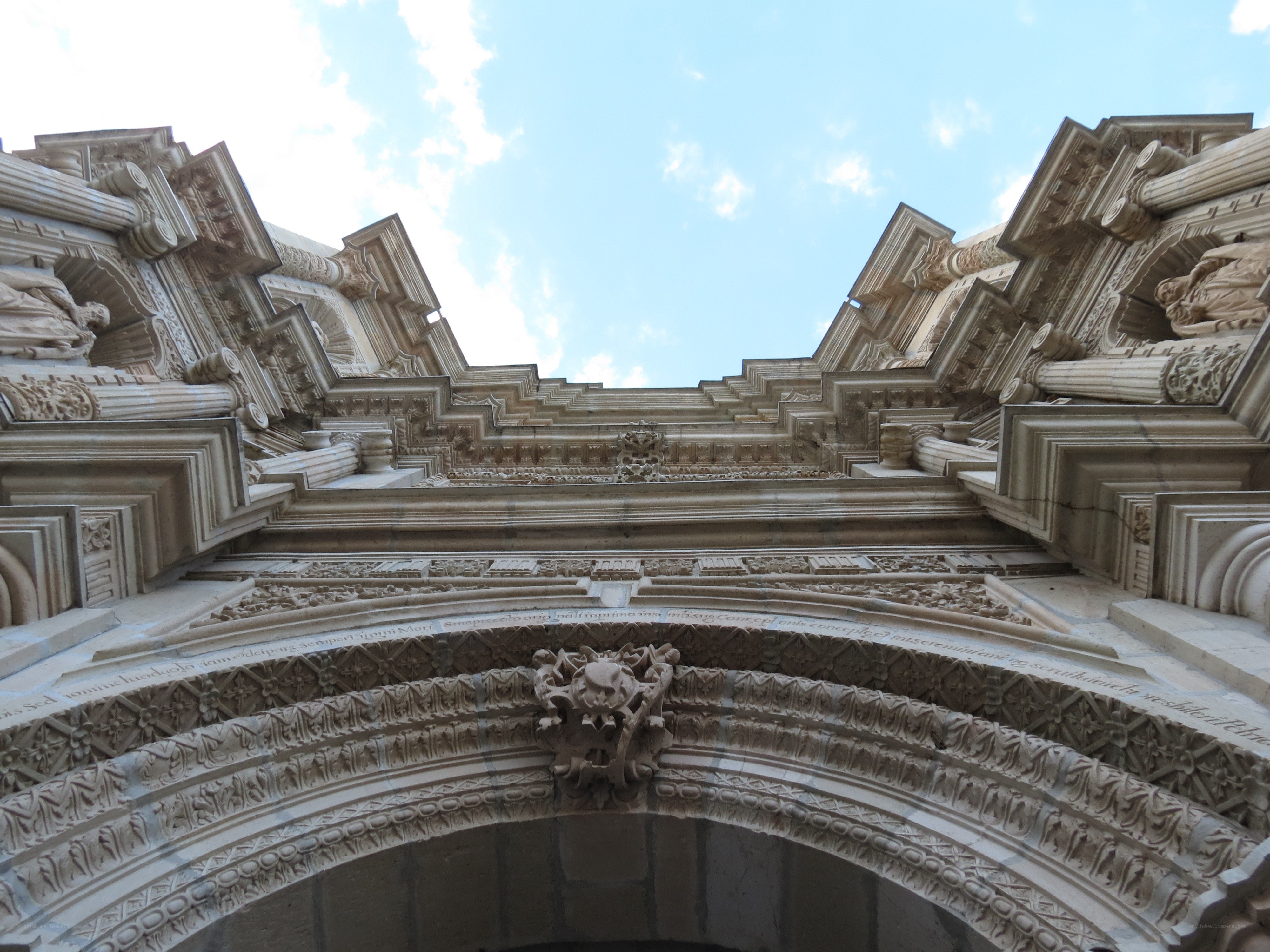 ornate stone archway