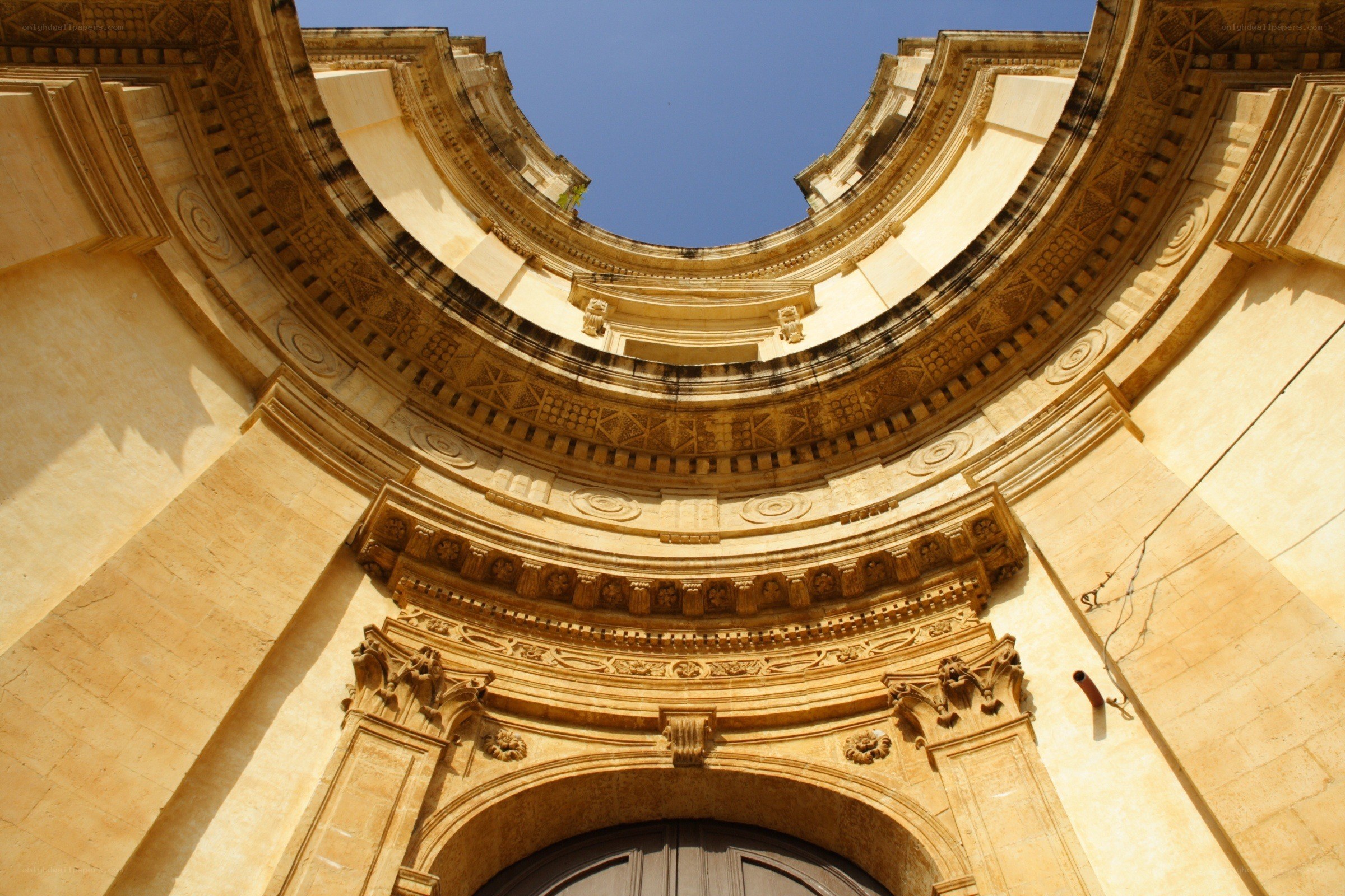 ornate stone archway