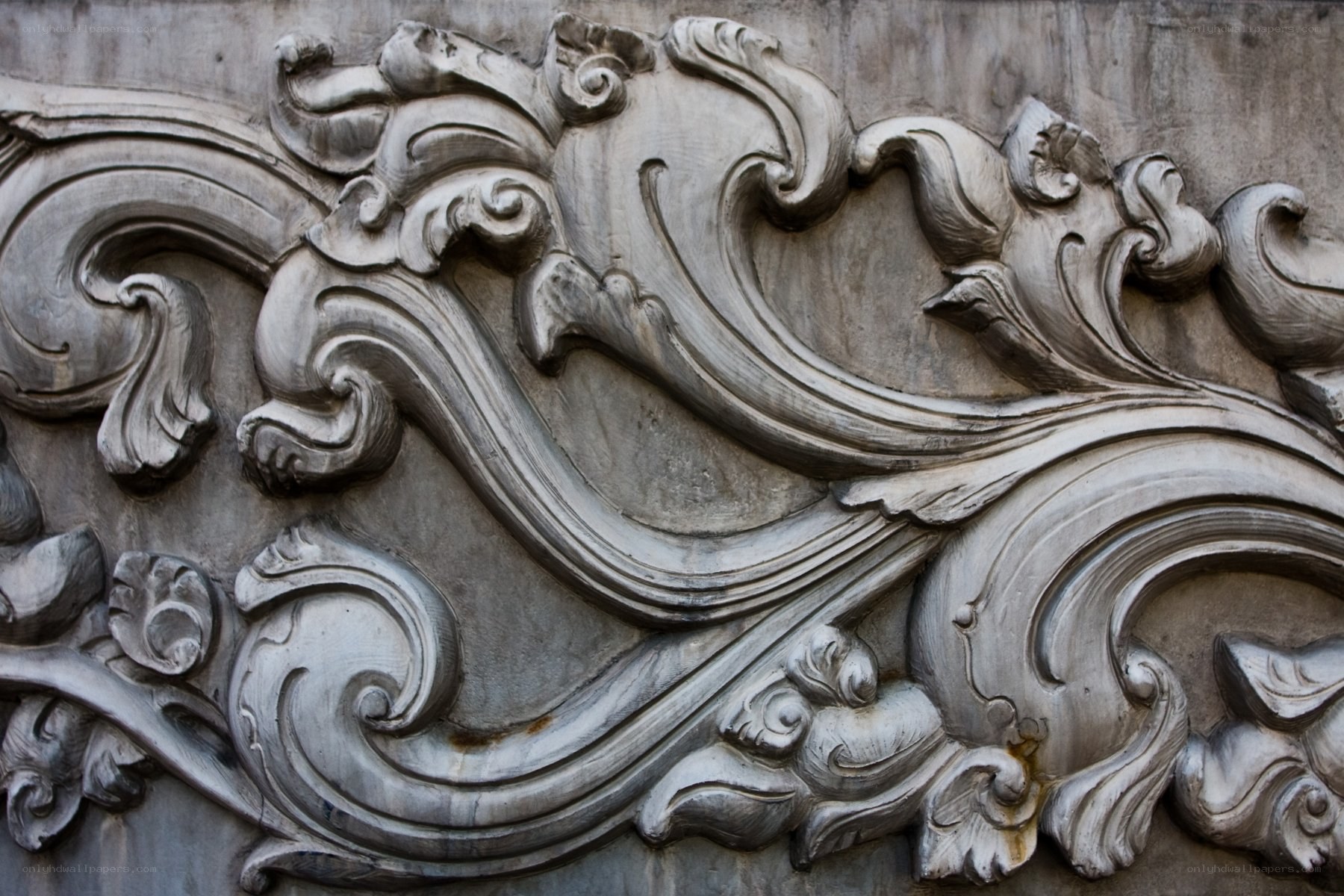 ornate stone carving detail