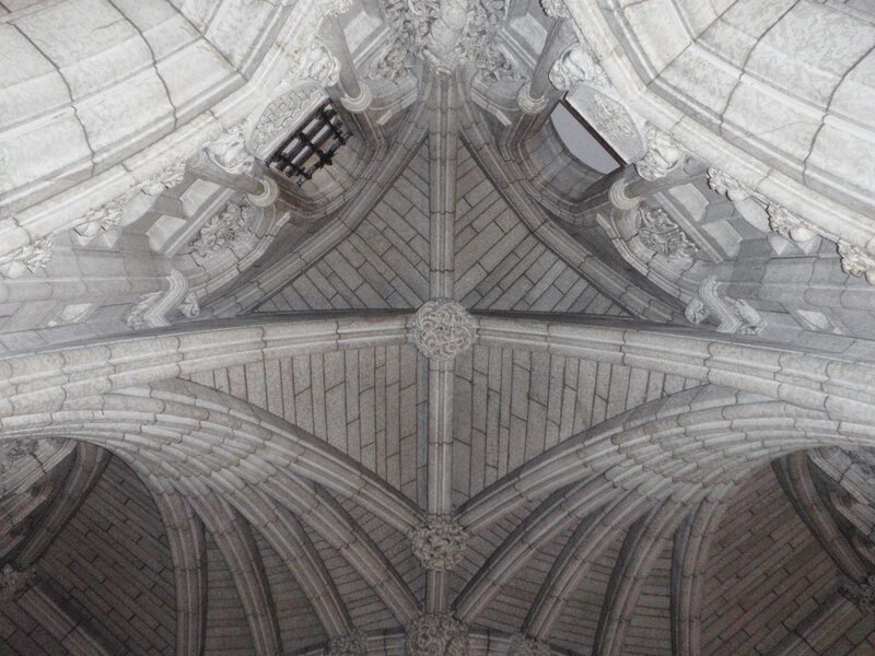 ornate stone ceiling vault