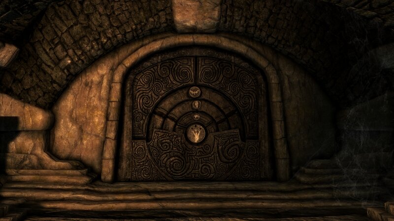 Ornate Stone Door