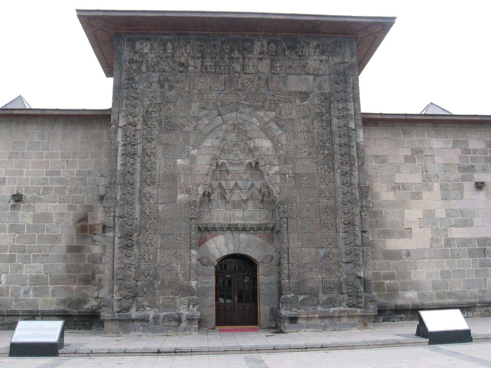 ornate stone mosque entrance