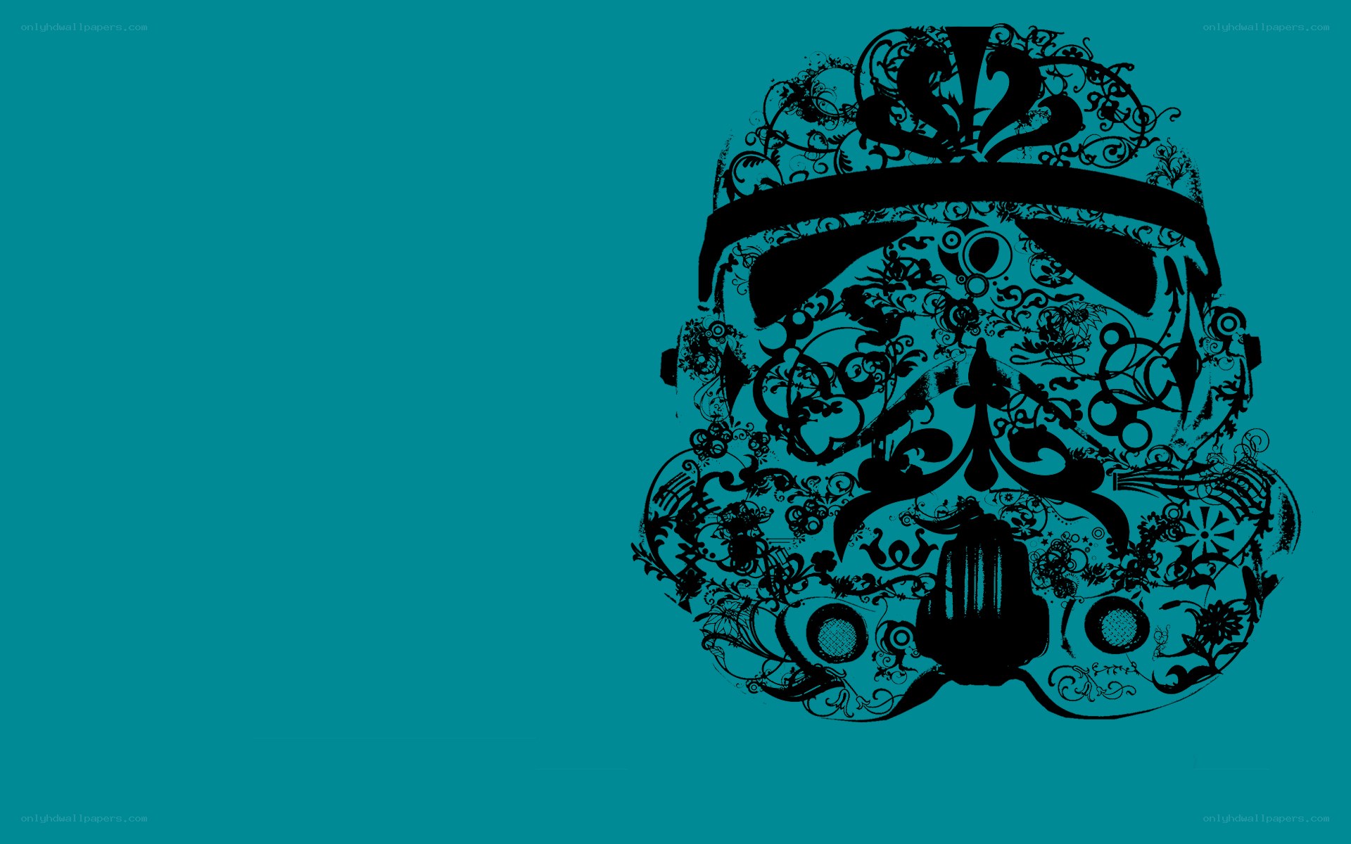 ornate stormtrooper helmet art