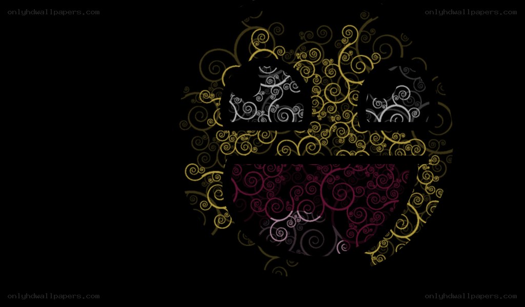 ornate swirl face design