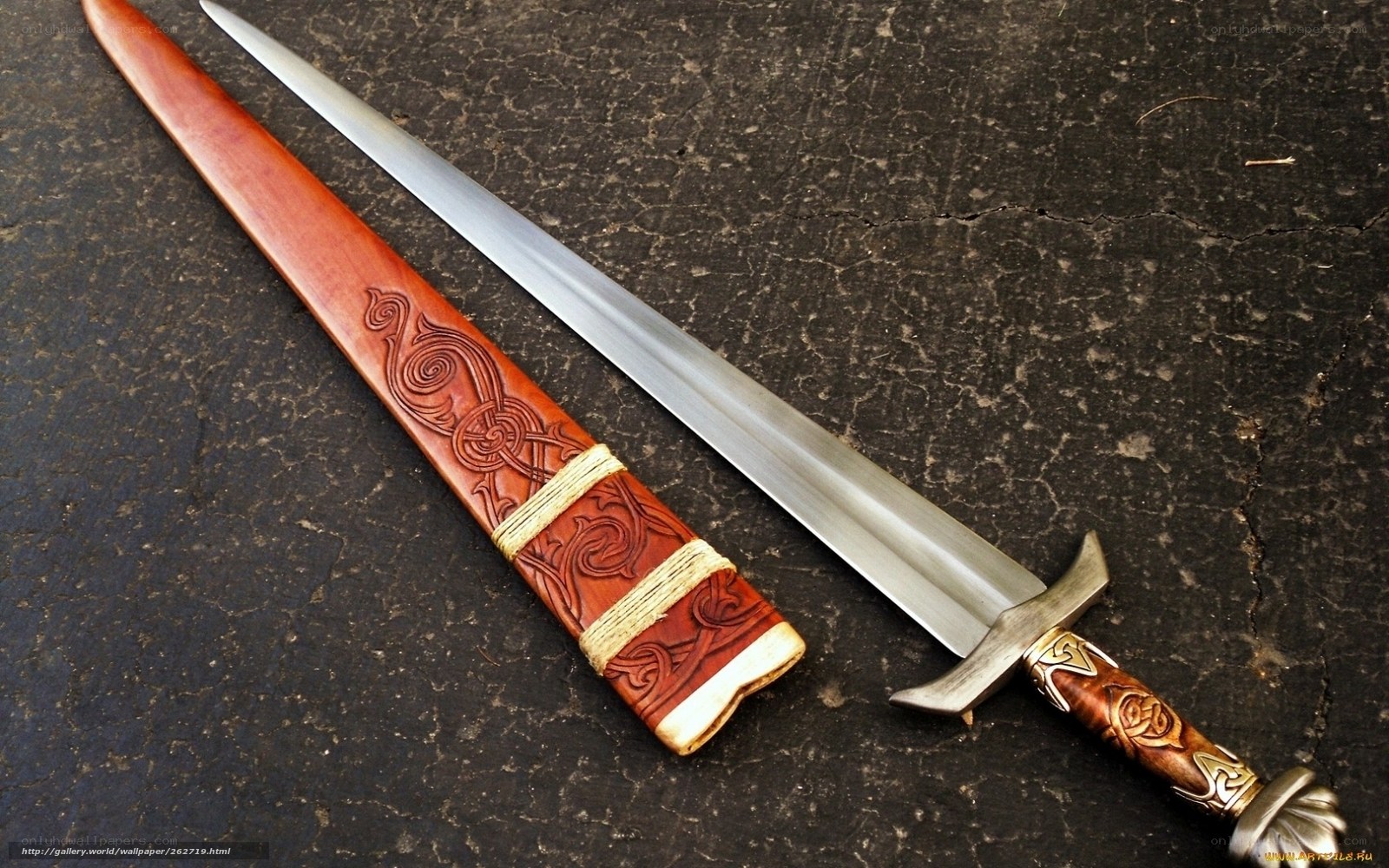 ornate sword and scabbard