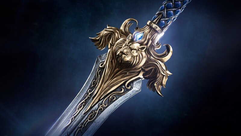 Ornate Sword with Lion Head