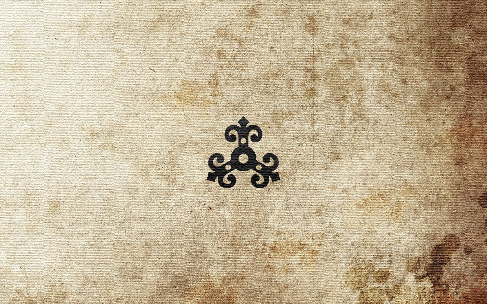 ornate symbol on aged paper