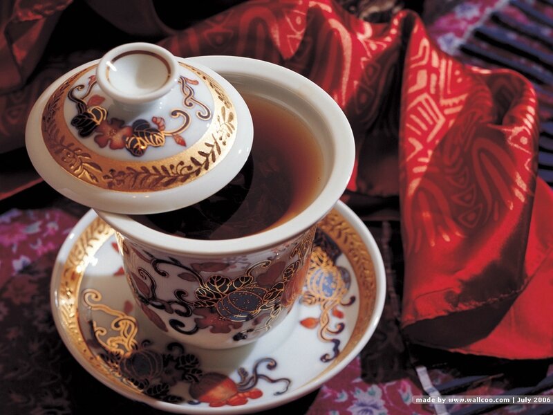 Ornate Tea Cup and Saucer