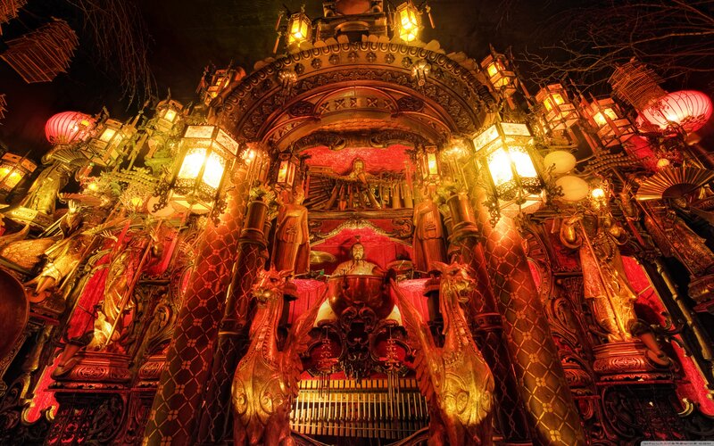 Ornate Temple Altar