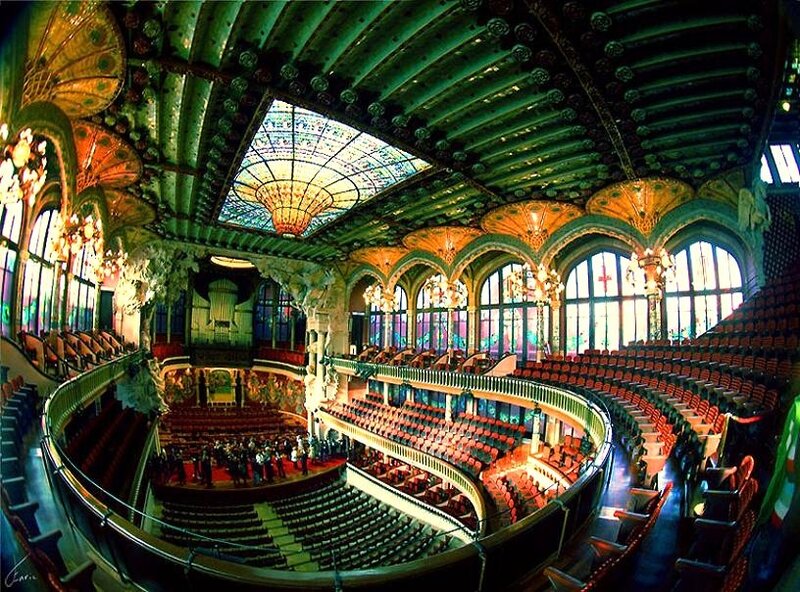 Ornate theater interior