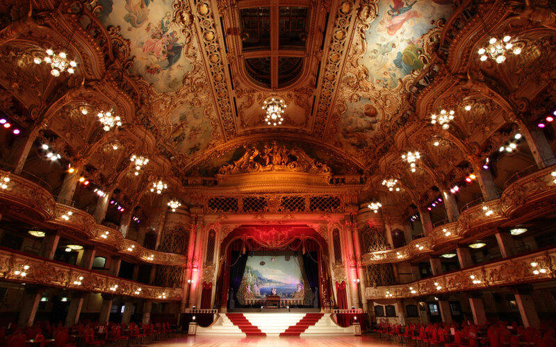 Ornate Theater Interior — Gold