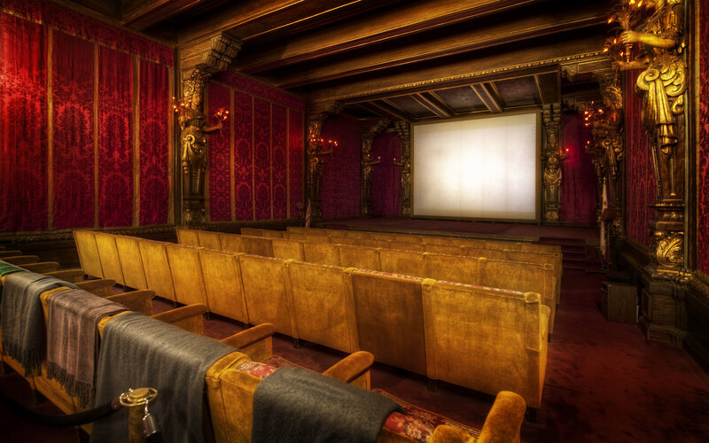 Ornate Theater Interior — Red