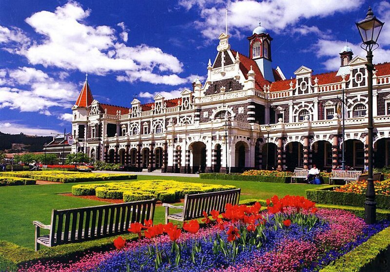 Ornate Train Station Building
