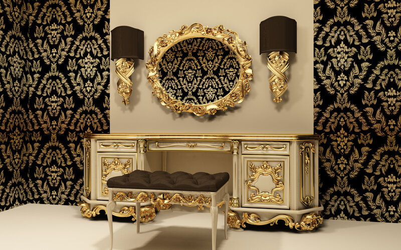 Ornate Vanity Set