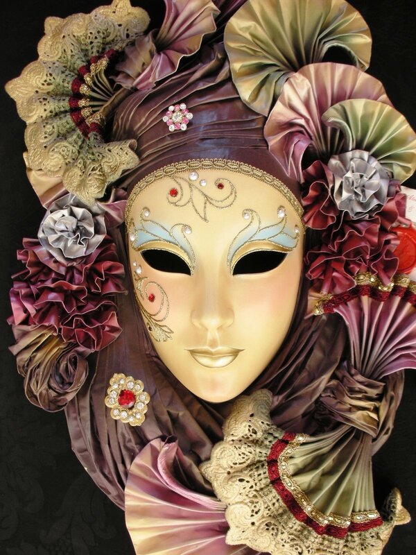 ornate Venetian mask art