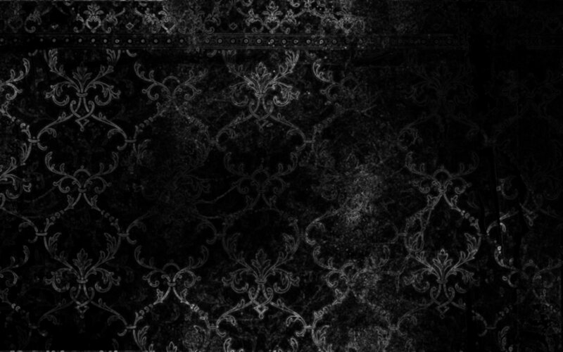 Ornate Wallpaper Pattern — Black