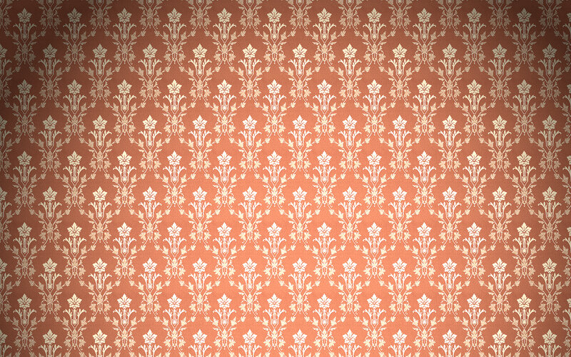 Ornate Wallpaper Pattern — Brown