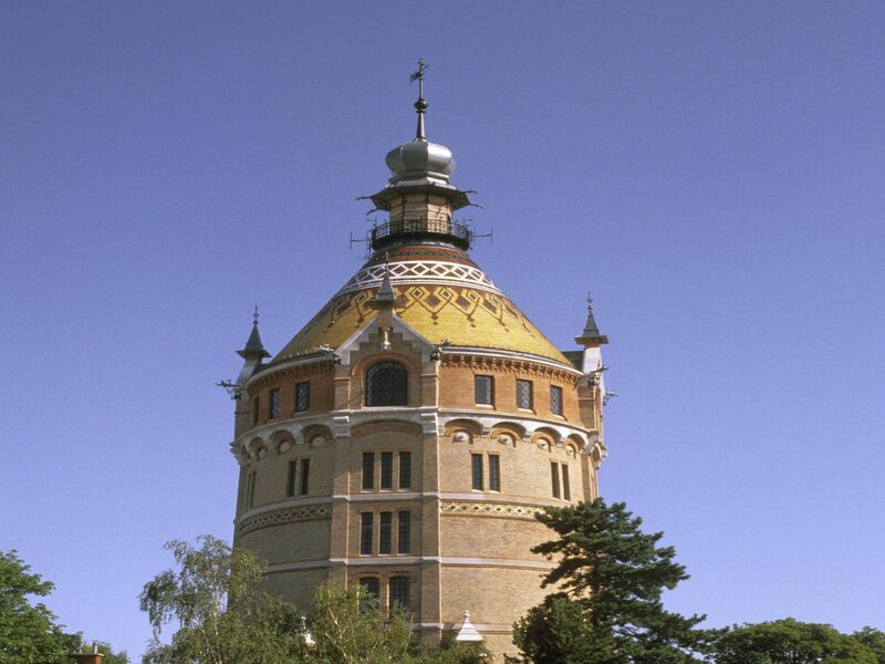 ornate water tower