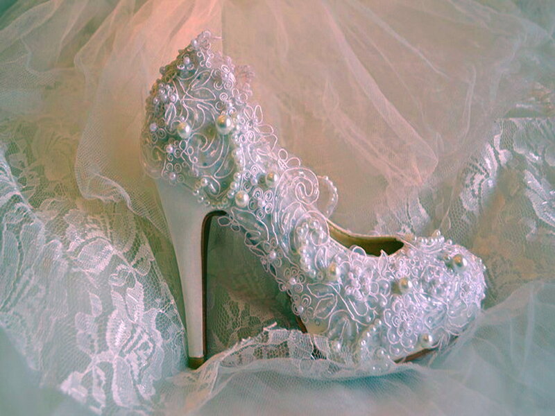 Ornate Wedding Shoe