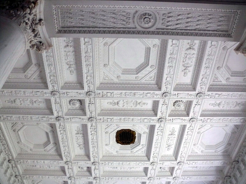 Ornate White Ceiling