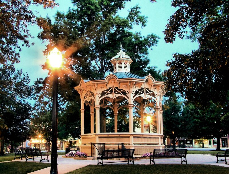 Ornate White Gazebo