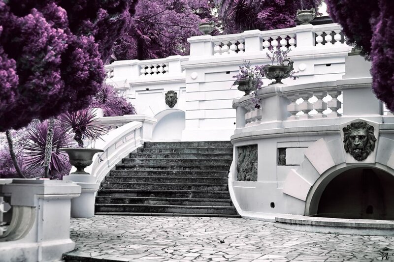 Ornate White Staircase
