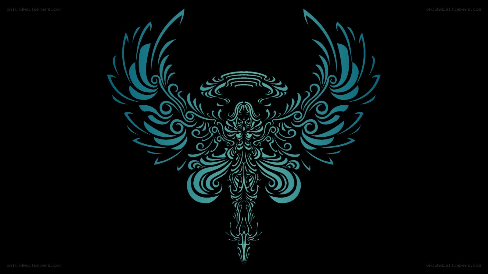 ornate winged emblem