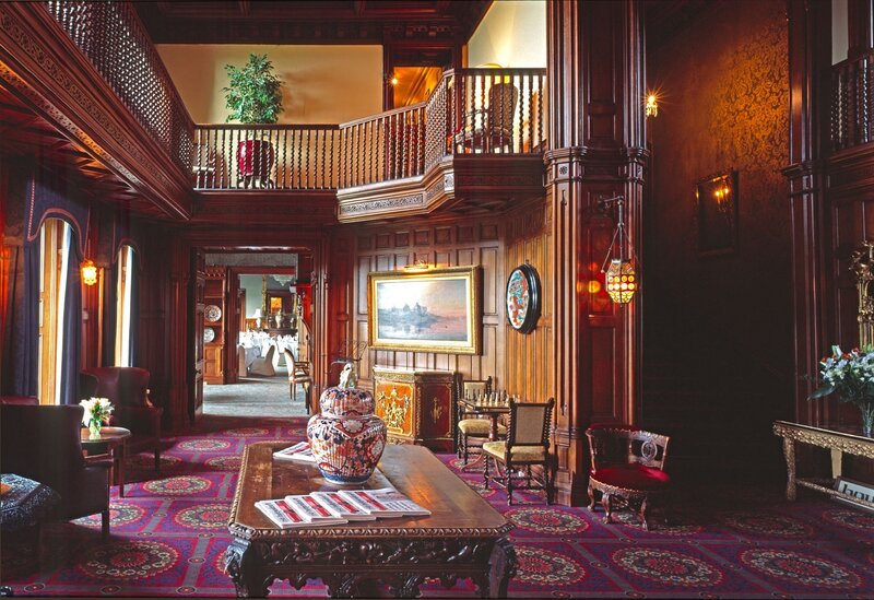 Ornate Wood-paneled Hall