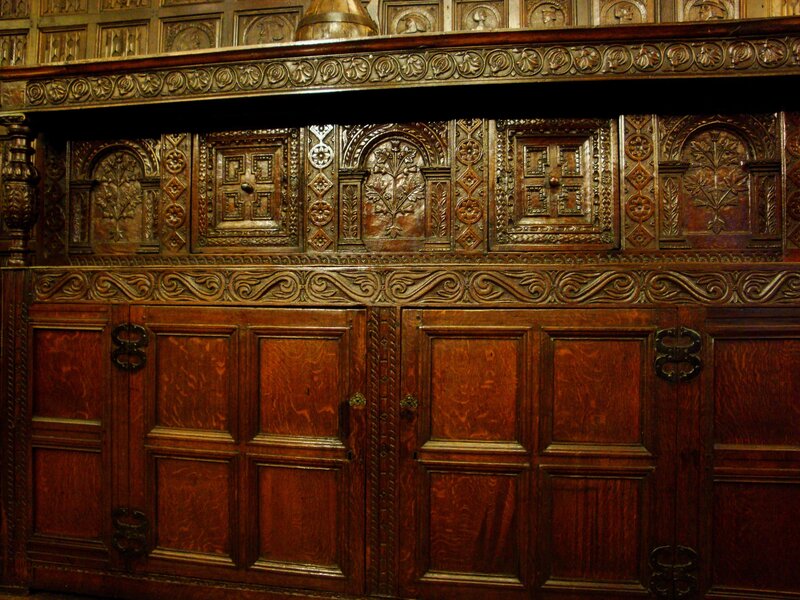 ornate wooden cabinet