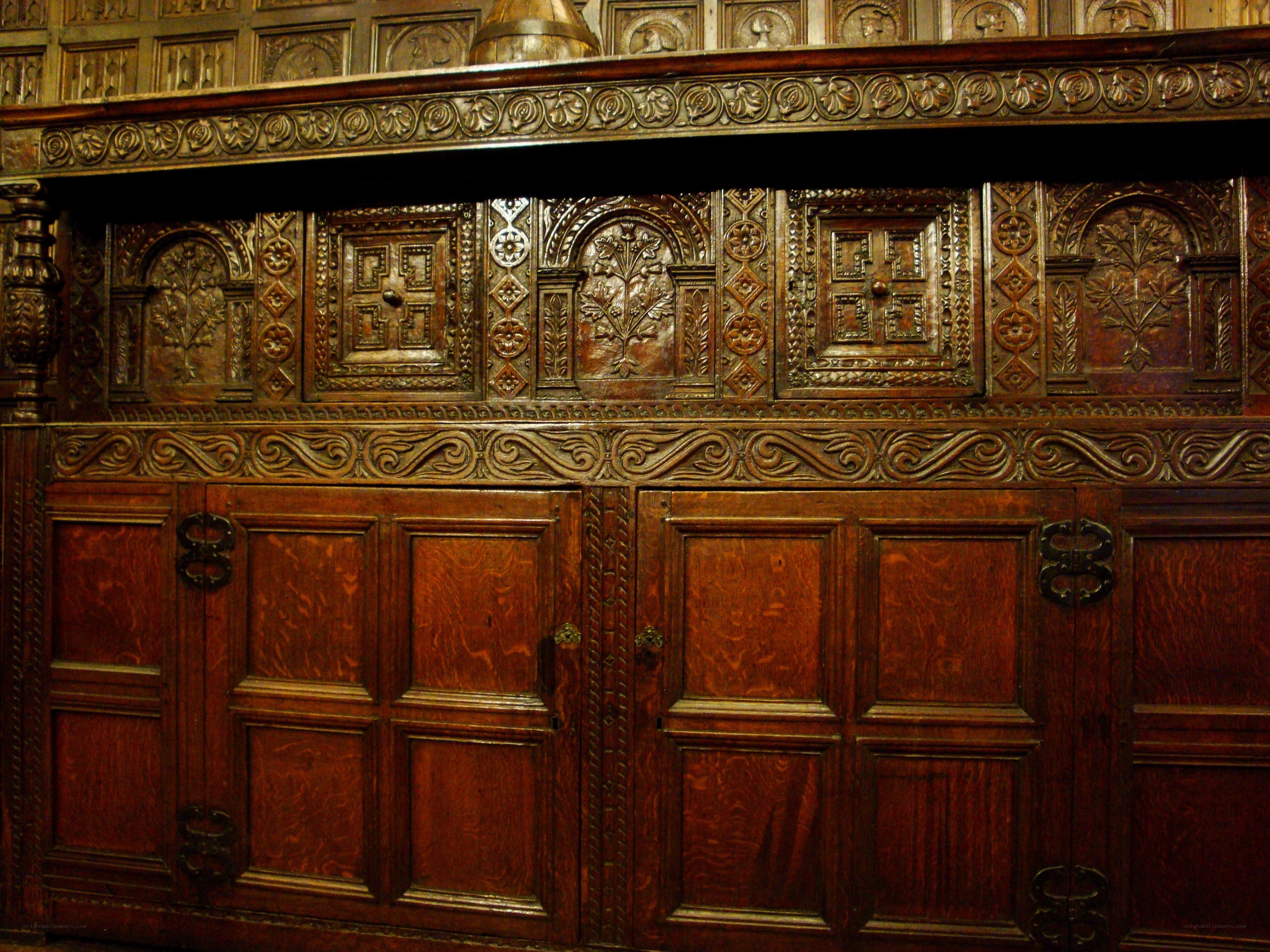 ornate wooden cabinet