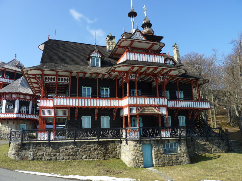 Ornate Wooden House — Brown, Serene