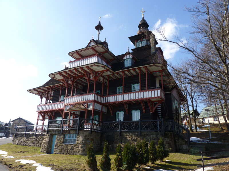 Ornate Wooden House — Brown