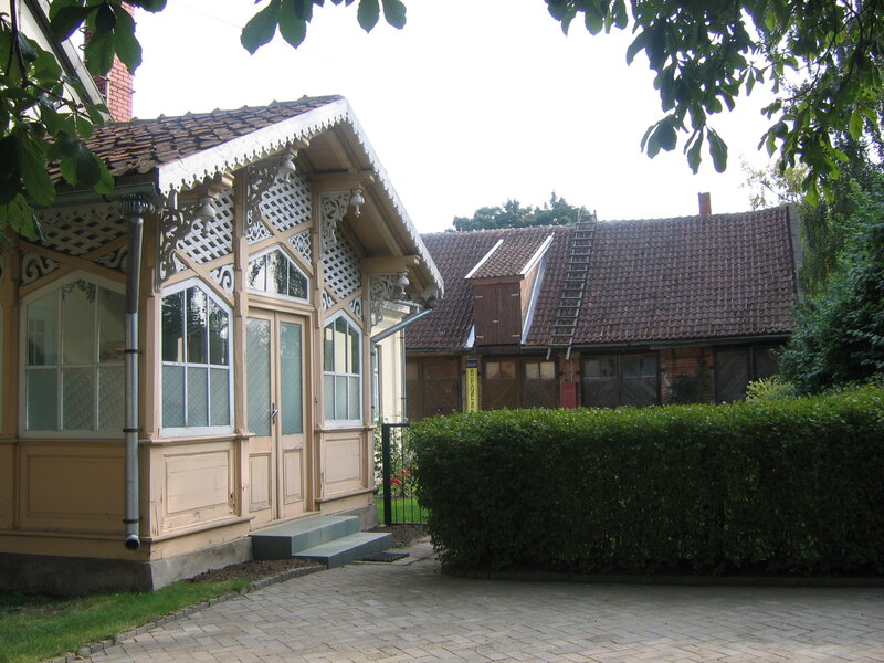 Ornate Wooden House — Green