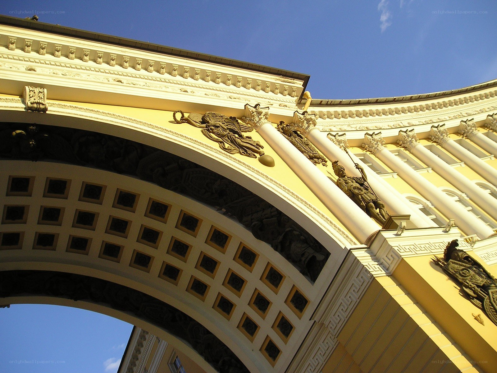 ornate yellow archway