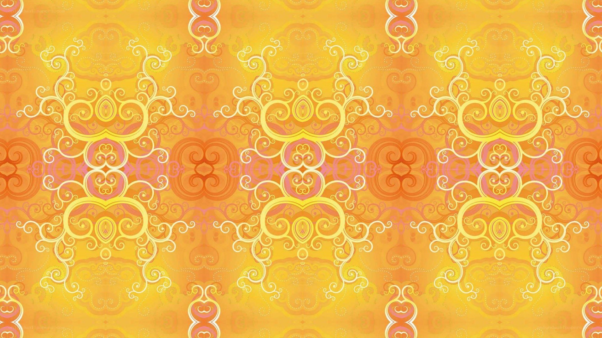 ornate yellow pattern
