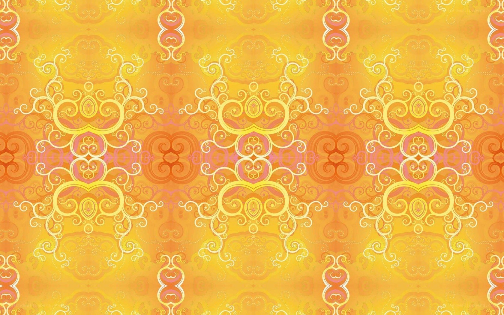 ornate yellow pattern