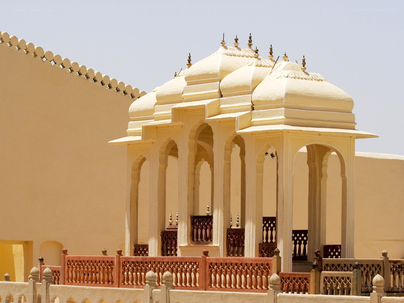 ornate yellow pavilion