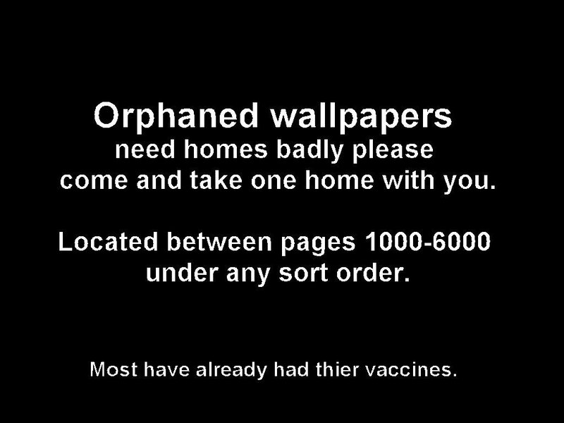 Orphaned wallpapers plea